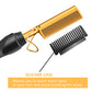 Electric Hot Comb Hair Straightener, Deluxe Electrical Straightening Comb Curling Iron for Natural Black Wigs, Hot Comb Electric for Wigs Pressing Combs with Wig Glue Melting Spray Hair Wax Stick