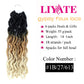 14 Inch Goddess Faux locs Crochet Hair 6 Packs/Lot Soft Gypsy Locs Wavy Crochet Braids Dreadlocks 3 Tone Curly Wavy Twist Braiding Hair Extensions African Roots Braid（1B/27/613)