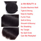RN BEAUTY Brazilian Straight Virgin Hair 4 Bundles Deals Mink Unprocessed Remy Hair Good Cheap Weave Wefts Human Hair Extensions 50g/Piece 200Gram Natural Black Color 10 10 10 10 Inches