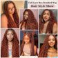Suntefic Knotless Boho Box Braided Wigs for Black Women Glueless Double Full Lace Front Human Hair Blended Goddess Braid Wig with Baby Hair Bohemian Curly Ends (Boho Box-#1BT350, 28 Inch)