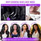 Dewyigs 32 Inch13x6 Lace Front Wigs Human Hair Pre Plucked Body Wave HD Lace Front Wigs Human Hair 180% Density Frontal Glueless Wigs Human Hair with Baby Hair