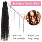 Soft Boho Locs Crochet Hair for Black Women-30 Inch 8 Packs Goddess Faux Locs Crochet Human Hair Feeling Pre Looped with Curly Ends(1B, 30 Inch(Pack of 8))