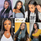 QTHAIR 14A Virgin Straight Hair Transparent Hd Lace Closure (20inch) 4x4 Free Part 130% Density Top Swiss Lace Natural Black Color Straight Human Hair Closure with Baby Hair