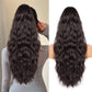 Drawstring Ponytail for Women, 26 inch Long Ponytail Extension, Soft Synthetic Pony Tails Hair Extensions, Clip in Ponytail Hair Extension for Daily Use (Dark Brown With a Slight Auburn Luster)