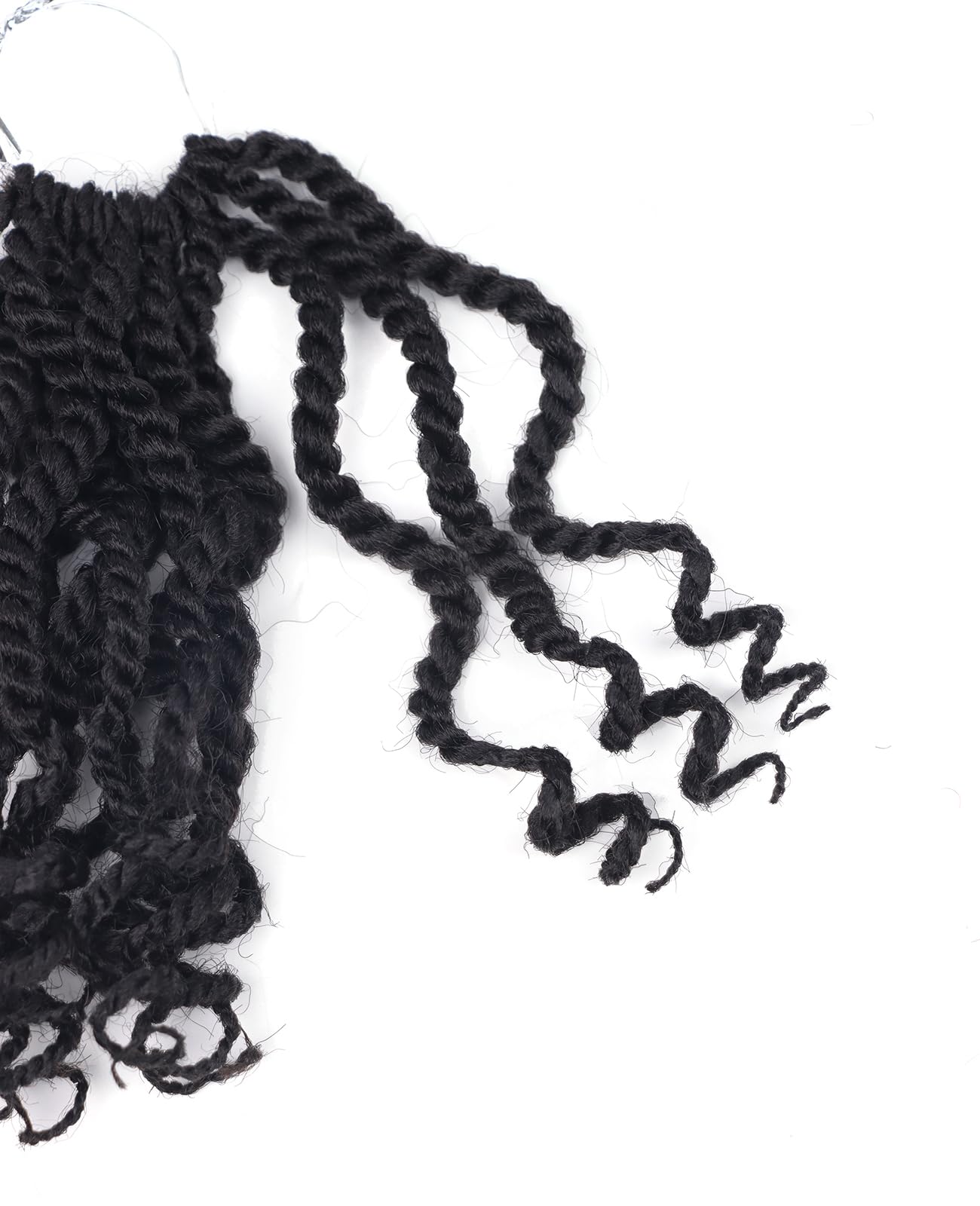 6 Inch Wavy Senegalese Twist Crochet Hair Color 2 Short Crochet Braids for Black Women 8 Packs Pre Looped Bob Kinky Twist Crochet Hair with Curly Ends for Kids (6 Inch,2)