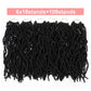 6 Packs Soft Locs Crochet Hair Pre Looped Faux Locs Crochet Braids Goddess Locs Dreadlocs Synthetic Hair For Black Women (1B, 12 Inch (Pack of 6))