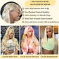 Femca 38 Inch 613 Lace Front Wig Human Hair 200 Density 13x6 Blonde Wig Human Hair 613 Transparent Body Wave Lace Front Wigs Human Hair Minimal Shedding Easily Stained No Tangle