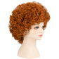 incohair Kids Orange Wig 70s 80s Short Curly Orange Red Hair for Girls & Boys Soft Breathable Synthetic Fibers Cospaly Party Daily Wigs Unisex