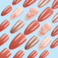 24 Pcs Pink Valentine’s Day Press on Nails Almond Medium Fake Nails with Glue 3D Flower False Nails with Pearl Design Glitter Full Cover Valentines Nails Reusable Stick on Nails for Women Spring Nails