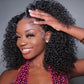 Hihmarm Curly Bob Wig Human Hair 13x6 Hd Lace 100% Human Hair Deep Wave Wigs Pre Plucked Glueless Wig Short Curly Wet And Wavy Human Hair Bob Wigs For Black Women 180 Density Natural Color 14 Inch