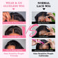 BLOCKICE Glueless Bob Wigs Human Hair Pre Plucked Body Wave Wear and Go Glueless Wig Lace Pre Cut 4x4 Lace Closure New Upgraded No Glue Wigs for Black Women Human Hair Natural Hairline 12 Inch