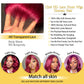 Gearina 26 Inch Burgundy Body Wave Wigs Human Hair 13x4 99J HD Body Wave Lace Front Wigs Human Hair Pre Plucked Glueless Lace Front Wigs Human Hair 200% Density for Women