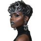 BOBCOO Pixie Cut Wig Short Wigs for Black Women Short Pixie cut Wigs for Black Women (Black & Grey)