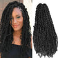 Hair Cutting compatible with Machine 1 Pack Passion Crochet Hair 18 Inch Pre Short Crochet Passion Hair Pre Looped Passion Crochet Braids Bohemian Crochet Hair 1 Pack Contains (Black, One Size)