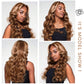 Highlight Ombre Lace Front Wig Human Hair Pre Plucked With Baby Hair 13x4 Body Wave Frontal Wigs Human Hair 200% Density 4/27 Colored Honey Blonde Lace Front Wig for Women 26 Inch
