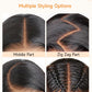 Ruibor 13x6 Lace Front Wigs Human Hair Pre Plucked Straight Full Human Hair Wig 200 Density Soft HD Lace Frontal Wig Human Hair No Tangle No Shedding Tiny Knots Glueless Natural Black Wig 36 Inch