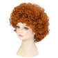 incohair Kids Orange Wig 70s 80s Short Curly Orange Red Hair for Girls & Boys Soft Breathable Synthetic Fibers Cospaly Party Daily Wigs Unisex