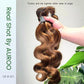 AUROO Highlight Human Hair Bundles Brazilian Body Wave Single Bundles Human Hair 10inch, 100% Virgin Hair Bundles Honey Blonde Ombre Wavy 4/27 For Women Colored Human Hair Sew In Weave 10A Remy Bundle