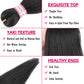 Pre Stretched Braiding Hair Extensions Black 12 Inch 8 Packs Girls Braiding Hair Natural Easy Braid Hot Water Setting Professional Soft Synthetic Yaki Straight Texture (#1B)