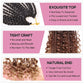 COOKOO 22 Inch Goddess Box Braids Crochet Hair for Women 8 Packs Synthetic Hippie Pre Looped Bohemian Boho Box Braids With Curly Ends Twist Braiding Hair 53#