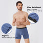 BAMBOO COOL Men's Ultra Breathable Underwear,No Riding Up Boxer Briefs with ComfortFlexible Waistband,Multipack