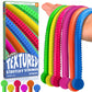 BUNMO Stretchy Strings - Sensory Toys for Toddlers 1-3 - Stimulating & Addictive Sensory Toys for Kids with Autism - Fidget Toy for Anxiety & Stress Relief - Hours of Fun for Kids - Textured 6pk