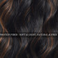 14 Inch Black Mixed Brown Highlights Wigs for Women Short Wavy Curly Wig With Bangs Natural Looking Synthetic Hair Wigs Heat Resistant Fiber Wig for Daily Party (Black Mixed Brown)