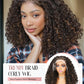 Quantum Love Braided Wigs for Black Women Braids Cornrows Lace Curly Wigs 16 Inch Fully Lace Frontal Braided Curly Bob Mix Brown Synthetic Glueless Wigs