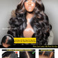 Sunber Bye Bye Knots 7x5 Lace Black with Caramel Blonde Highlights Body Wave Glueless Wigs Pre Everything Pre Cut 7x5 Lace Front Pre Plucked Pre Bleached Knots 150% Density 16Inch Put On and Go Wig