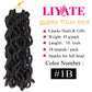 Faux Locs Crochet Hair 10 Inch 6 Packs Goddess Locs Crochet Hair for Black Women, Short Gypsy loc with Wavy Locs Ends, 1B