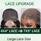 KLAIYI Yaki Straight Bye Bye Knots Glueless Wig 7x5 Precut Lace Front Wigs Human Hair Put On and Go Wigs for Beginners Pre Bleached Pre Plucked Pre Everything 3S Easy to Ready to Wear Kinky Wig 26Inch