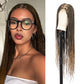 Olymei 360° Hd Full Lace Knotless Braided Wigs for Women Box Braid Wig with Baby Hair Premium Synthetic Long Light Brown Braided Lace Front Wigs 36Inch