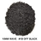 LYRICAL HAIR Hair Uints for Black Men Kinky Curly Human Hair Full Poly Wave Hairpieces Afro Toupee African American Black Men (1B# Off Black, 10MM Afro Wave)