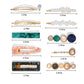 Mehayi 20 PCS Macaron Pearl Acrylic Resin Fashion Hair Clips Set, Cute Hair Barrettes Bobby Pins, Boho Fancy Hairpin Accessories Headwear Styling Tools, Gifts for Women Girls Decorative Wedding