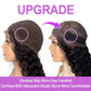Deep Wave Lace Front Wigs Human Hair 180% Density 4X4 Transparent Lace Closure Wigs for Black Women Wet and Wavy Lace Frontal Wigs Glueless Wigs Pre Plucked with Baby Hair Natural Color (18 Inch)