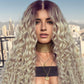 YruYptpaln Deep Wave Lace Front Wigs Wear and Go Glueless Wigs Pre Cut Wet and Wavy Lace Front Wigs Middle Part Wigs for White Women(Beige, One Size)