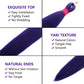 Dark Purple Braiding Hair Pre Stretcehd 30 Inch Professional Synthetic Braiding Hair For Crochet Braids Box Braids Boho Braids Croceht Hair Extensions