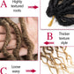 Goddess Locs Crochet Hair 6Packs 24Inch Pre-looped Crochet locs,Soft Locs with Curly Ends Dreadlocks Wavy Faux Crochet Locs Synthetic Crochet Braids Hair Extensions 72locs(24'', 1B/30/27)