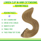 LORIEN Clip in Hair Extensions Real Human Hair, 24 Inch 120g, 6 Medium Brown, Clip in 100% Brazilian Remy Human Hair Extensions 8pcs Per Set with 18 Clips Double Weft