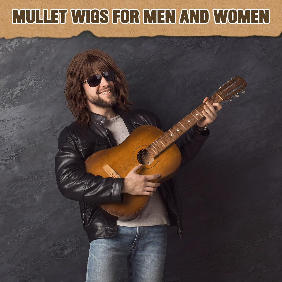Suncalla 6 Set 80S Rocker Wigs for Halloween Party 3Color