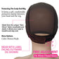Labhairs Lace-MAX Wig Grip Cap for Women - Non Slip, Adjustable Wig Caps Holds Glueless Wigs Securely in Place, Reusable HD Lace Cap with Headband for Lace Front Wigs, One Size Fits All (Brown)