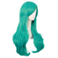 MapofBeauty 28 Inch Long Curly Hair Costume Cosplay Wig, Teal Green