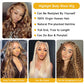 Loyom Highlight Ombre Lace Front Wig Human Hair Pre Plucked 13x4 HD Transparent 4/27 Honey Blonde Lace Frontal Wigs For Women with Baby Hair 200 Destiny Body Wave Lace Front Wigs Human Hair 32 Inch