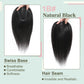 FU SHEN Human Hair Toppers for Women Hair Toppers for Women Real Human Hair Hair Pieces for Women with Thinning Hair Human Hair Toppers Hair Pieces Wiglets 9×11CM Remy Hair Topper 12inch(1B#)