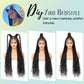 Fecihor 13x8 Inch HD Lace Front Box Knotless braided Wigs With Baby Hair Braided Wig For Women With Boho Curly Ends Black Premium Synthetic 36 Inch