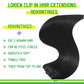LORIEN Clip in Hair Extensions Real Human Hair, 22 Inch 110g, 1 Jet Black, Clip in 100% Brazilian Remy Human Hair Extensions 8pcs Per Set with 18 Clips Double Weft