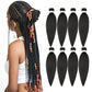 Ubeleco Pre-stretched Braiding Hair, 20" - 8 Packs Professional Synthetic Hot Water Setting, Soft Yaki Texture,No Itch Braiding Hair (20in,#2)