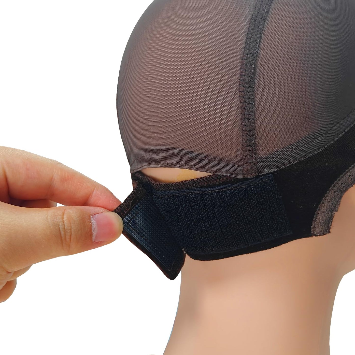 Labhairs Lace-MAX Wig Grip Cap for Women - Non Slip, Adjustable Wig Caps Holds Glueless Wigs Securely in Place, Reusable HD Lace Cap with Headband for Lace Front Wigs, One Size Fits All (Brown)