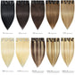 ROSEBUD Clip in Hair Extensions REMY Human Hair 8Pcs 18 Clips 60g/Set 10 Inch