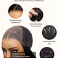 UNICE 8 inch Short Layered Bob Drawstring Wig Human Hair with Side Swept Bangs Bye Bye Knots 7x5 Lace closure Glueless Wigs Human Hair Pre Plucked Pre Cut Read to Wear